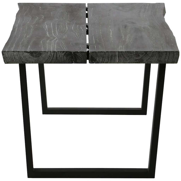 Sohvapöytä kiinteä mindipuu 102x56x41 cm harmaa