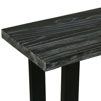 Konsolipöytä mindipuu 110x35x75 cm harmaa