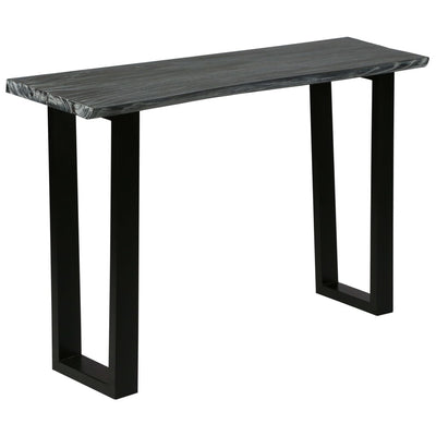 Konsolipöytä mindipuu 110x35x75 cm harmaa