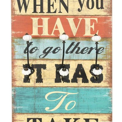 Seinänaulakko Ghaleb 120x40cm (6 koukulla home is)