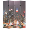 Taitettava tilanjakaja 160x170 cm New Yorkin yömaisema