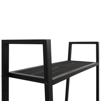 Tikashylly 4 tasolla metalli musta