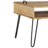 TV-taso kiinteä mangopuu 110x35x45 cm