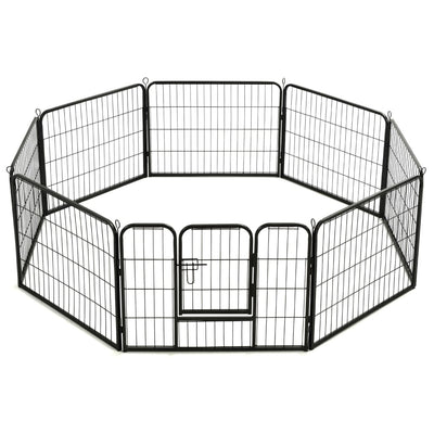 Pentuaitaus 8 paneelia teräs 60x80 cm musta
