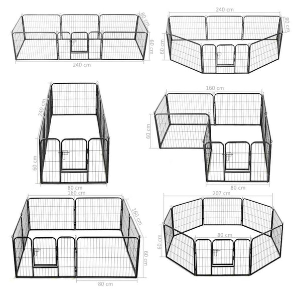 Musta pentuaitaus Paraschivan 60x80cm (8 paneelia teräs)
