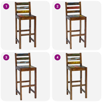 Baarijakkarat Teusan (2 kpl uusiokäytetty puu)