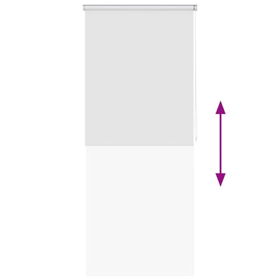 Valkoinen suihkun rullaverho Julien 80x240cm