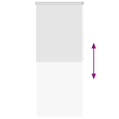 Valkoinen suihkun rullaverho Julien 100x240cm