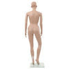 Seksikäs naispuolinen mannekiini lasipohjalla 180 cm beige