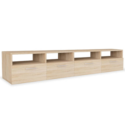 TV-tasot 2 kpl tekninen puu 95x35x36 cm tammi
