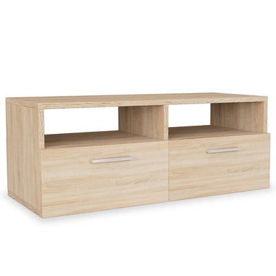 TV-tasot 2 kpl tekninen puu 95x35x36 cm tammi