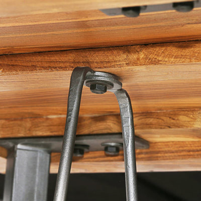 Baariryhmä 3 osaa kierrätetty tiikkipuu