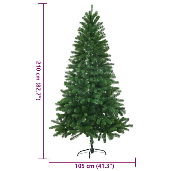 Tekojoulukuusi aidonlaiset havut 210 cm vihreä
