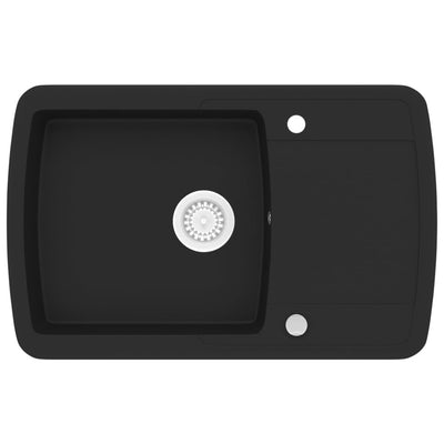 Musta keittiön pesuallas Hardut (graniitti)