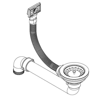 Musta keittiön pesuallas Hardut (graniitti)