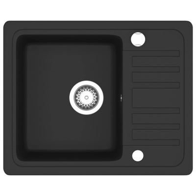 Musta keittiön pesuallas Renati (graniitti)