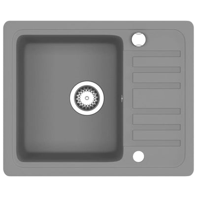 Harmaa keittiön pesuallas Renati (graniitti)
