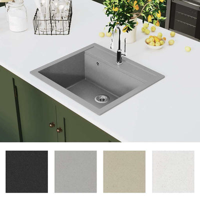 Harmaa graniitti keittiön pesuallas Sevica