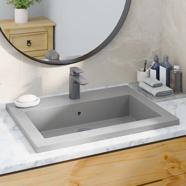 Harmaa graniitti pesuallas Dicu 600x450x120 mm
