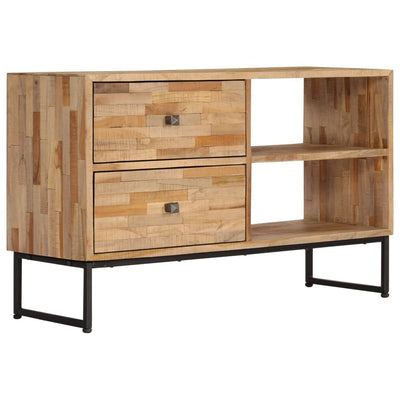 TV-taso kierrätetty tiikki 90x30x55 cm