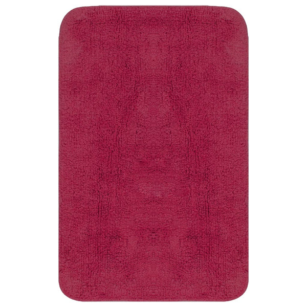 Fuksia kylpyhuoneen mattosarja Ghiula 3 osaa (kangas)