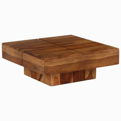 Sohvapöytä 80x80x30 cm täysi akaasiapuu