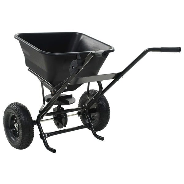 Työnnettävä suolan levitin Harriette 106x73x76cm 45 l (pvc ja teräs)