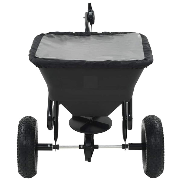 Vedettävä suolan levitin PVC ja teräs 125x74x79 cm 45 l