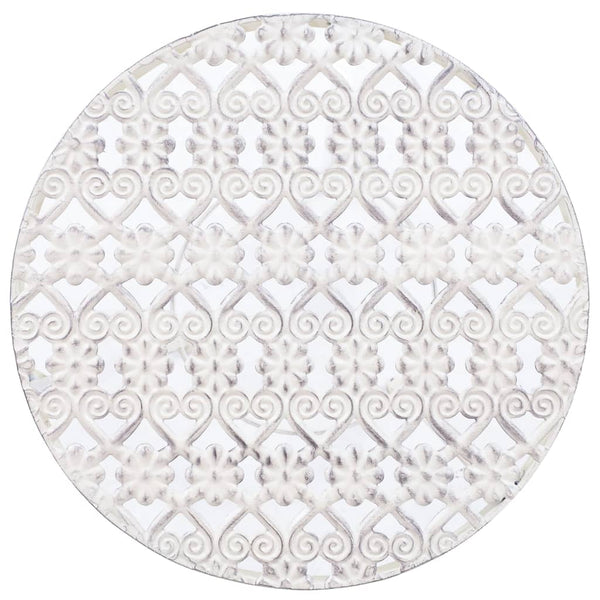 Antiikinvalkoinen kukkateline Steze 3 osaa (vintagetyylinen metalli)