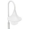 Valkoinen pylväsvalaisin puutarhaan Casuta 120cm (e27 alumiini)