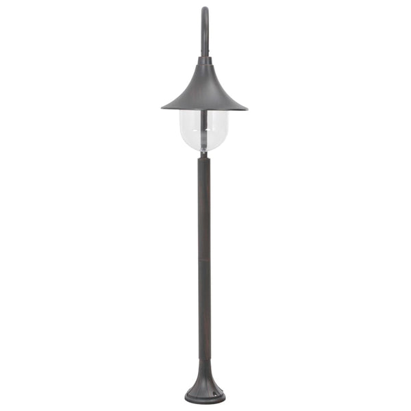 Pronssi pylväsvalaisin puutarhaan Casuta 120cm (e27 alumiini)