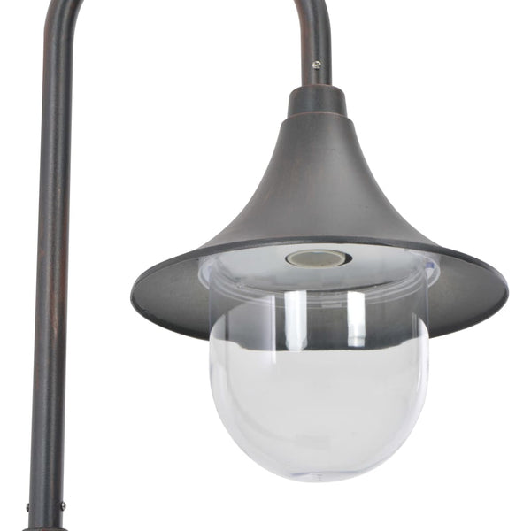 Pronssi pylväsvalaisin puutarhaan Casuta 120cm (e27 alumiini)