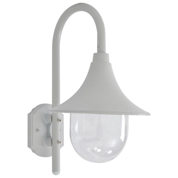 Valkoinen ulkoseinävalaisin Daraghmeh 42cm (e27 alumiini)