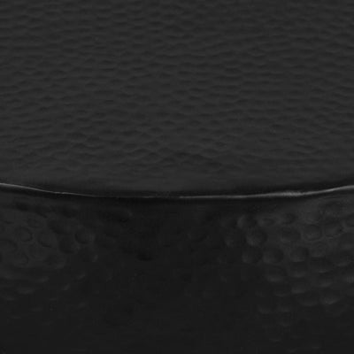 Musta sohvapöytä Nistorica 70x30cm (vasaroitu pinta alumiini)