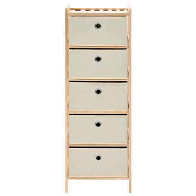Säilytysteline 5 kangaskorilla setripuu beige