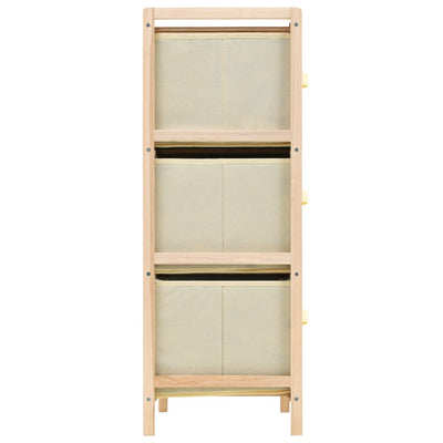 Säilytysteline 6 kangaskorilla setripuu beige
