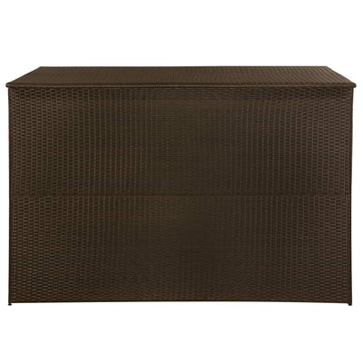 Ulkosäilytyslaatikko ruskea 150x100x100 cm polyrottinki