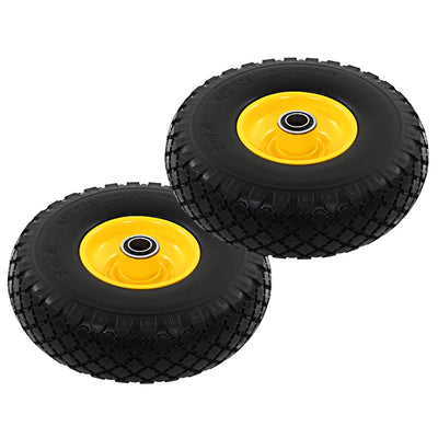 Nokkakärryn pyörät 2 kpl täysi PU 3.00-4 (260x85)