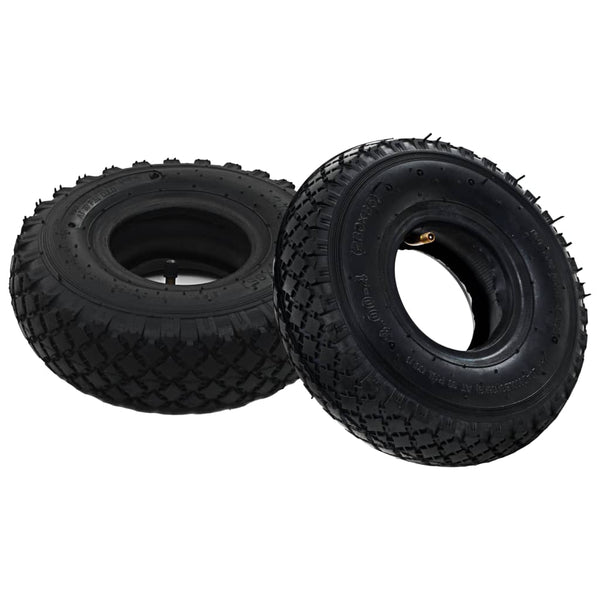 Nokkakärryn rengas ja sisäkumi Hjalmar 3,00-4 260x85 (2 kpl kumi)
