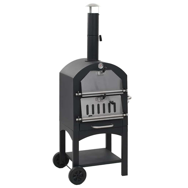 Hiililämmitteinen pizzauuni ulkotiloihin Nelyi (pizzakivellä)