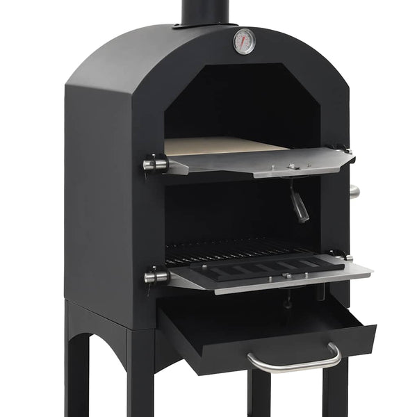 Hiililämmitteinen pizzauuni ulkotiloihin Nelyi (pizzakivellä)