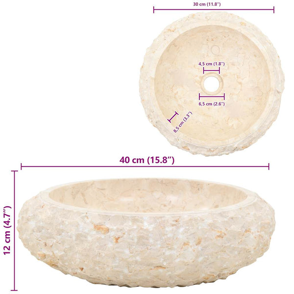 Pesuallas marmori 40x12 cm kerma