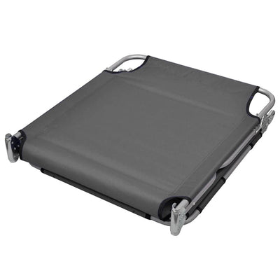 Harmaa aurinkotuoli tyynyllä säädettävä selkänoja Andrieas