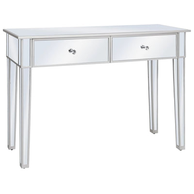 Peilikoristeltu konsolipöytä MDF ja lasi 106,5x38x76,5 cm