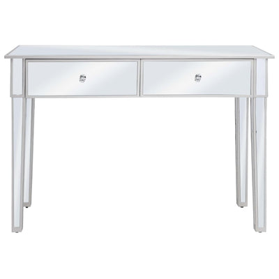 Peilikoristeltu konsolipöytä MDF ja lasi 106,5x38x76,5 cm