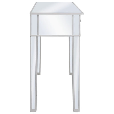Peilikoristeltu konsolipöytä MDF ja lasi 106,5x38x76,5 cm