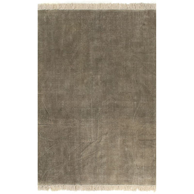 Kilim matto puuvilla 120x180 cm ruskeanharmaa