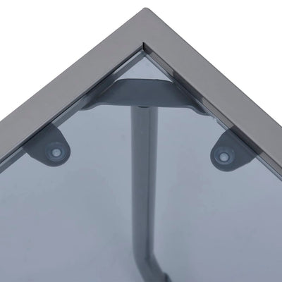 Harmaa puutarhasohvasarja Pricajan 4-osainen (kangas/teräs)