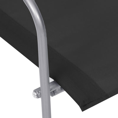 Musta puutarhasohvasarja Zinovia 4-osainen (kangas/teräs)