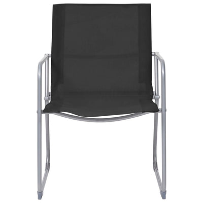 Musta puutarhasohvasarja Zinovia 4-osainen (kangas/teräs)